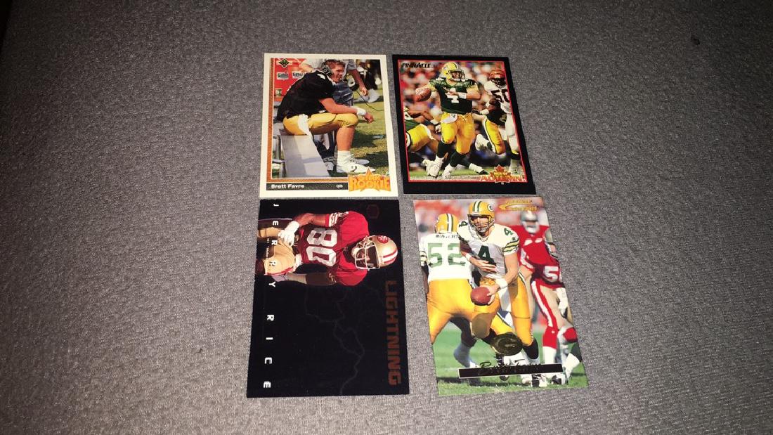 Brett Favre lot with upper deck rookie Jerry Rice (1 of 2)