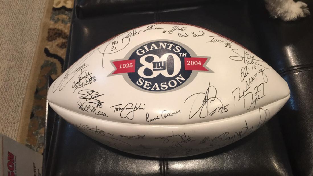 New York Giants 80th season football with a (1 of 3)