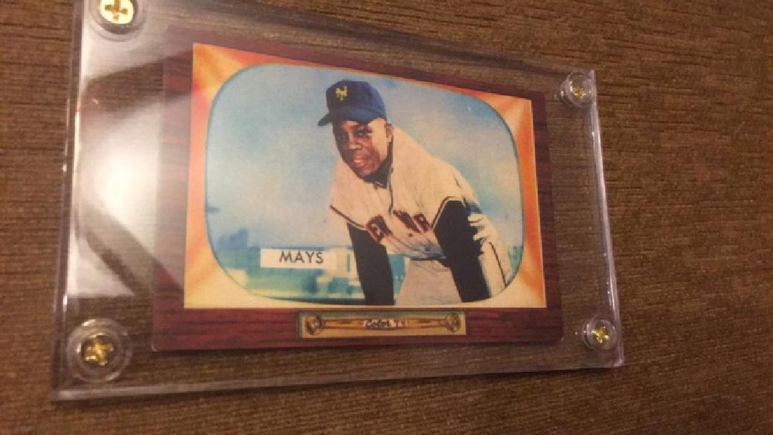 Willie Mays 1955 Bowman good shape selling as a (1 of 2)