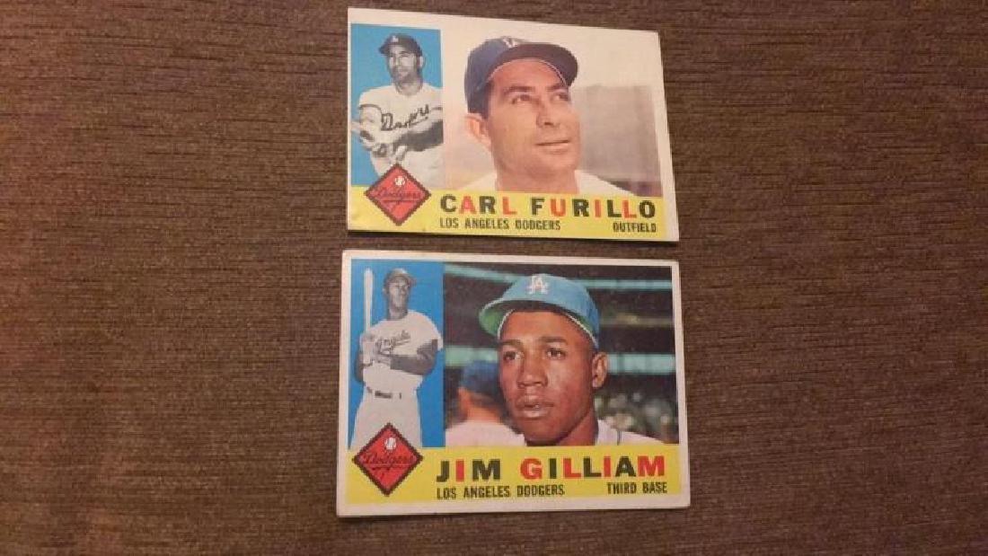 Jim Giliam Carl furillo 1956 topps vintage (1 of 2)
