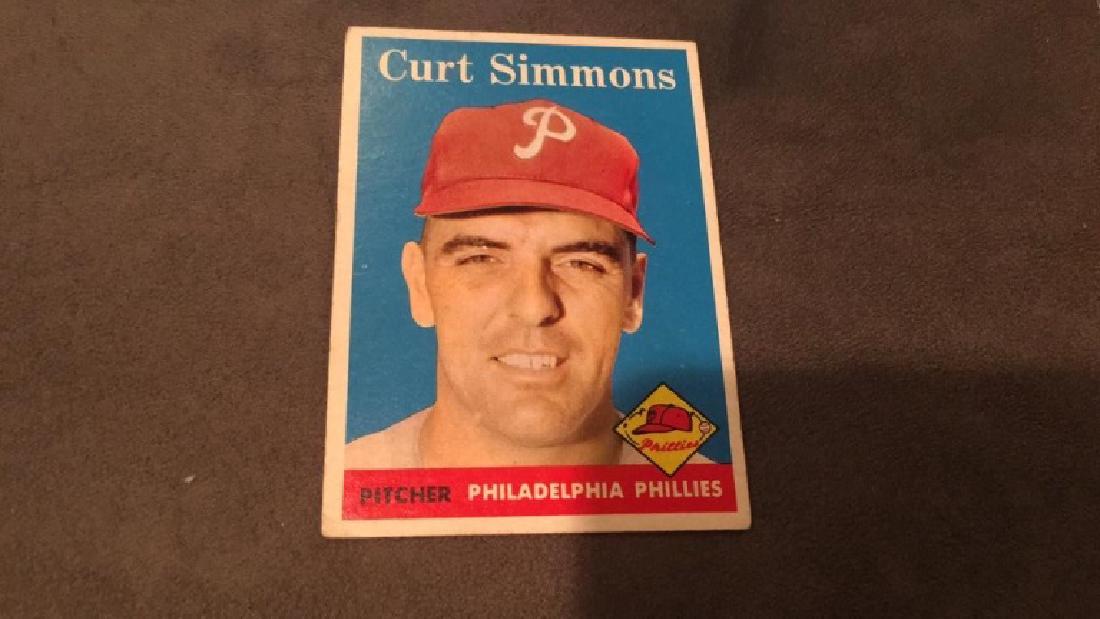 Curt Simmons 1958 vintage card (1 of 2)