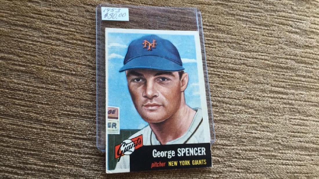 1953 topps George Spencer nice condition no (1 of 3)