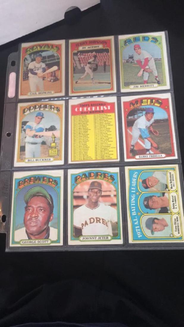 1972 topps slot Bill Buckner Johnny Jeter Bobby (1 of 4)
