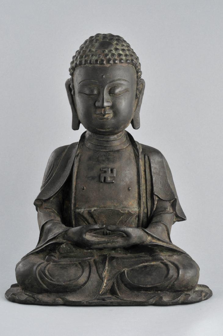 Bronze Buddha. China. Ming period (1368-1644). Seated (1 of 10)
