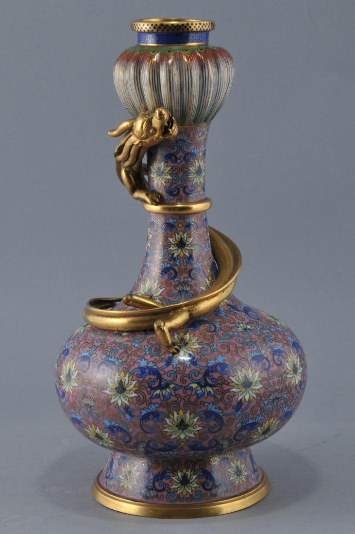 Cloisonne vase. China. Early 20th century. Garlic (1 of 10)