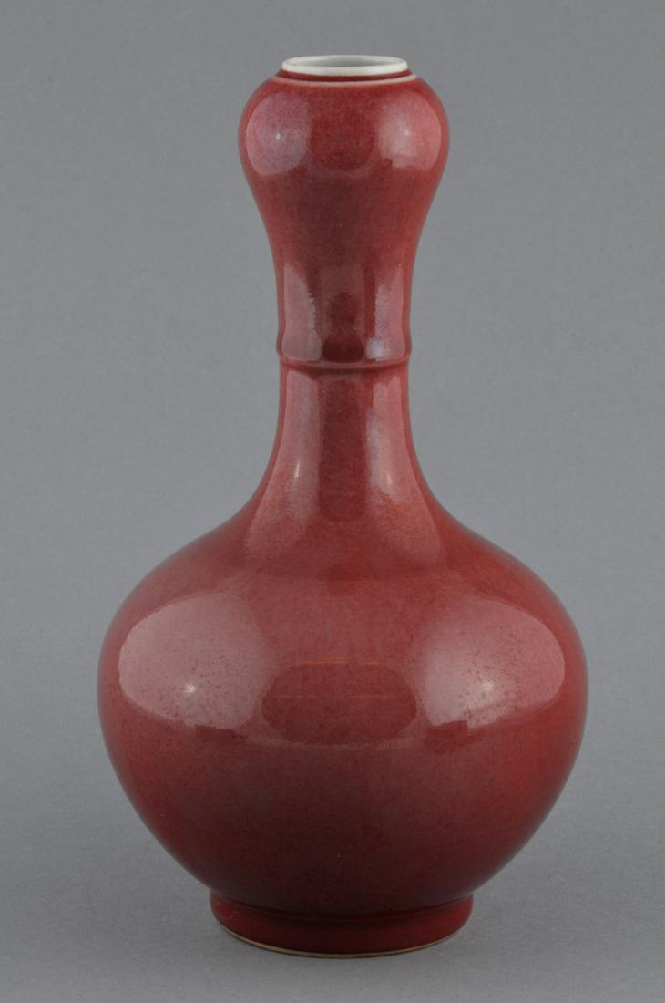 Copper red vase. China. 20th century. "Garlic mouth" (1 of 6)
