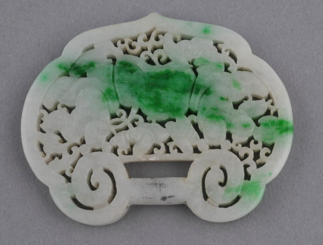 Jade pendant. China. 19th century. White Jade with (1 of 5)