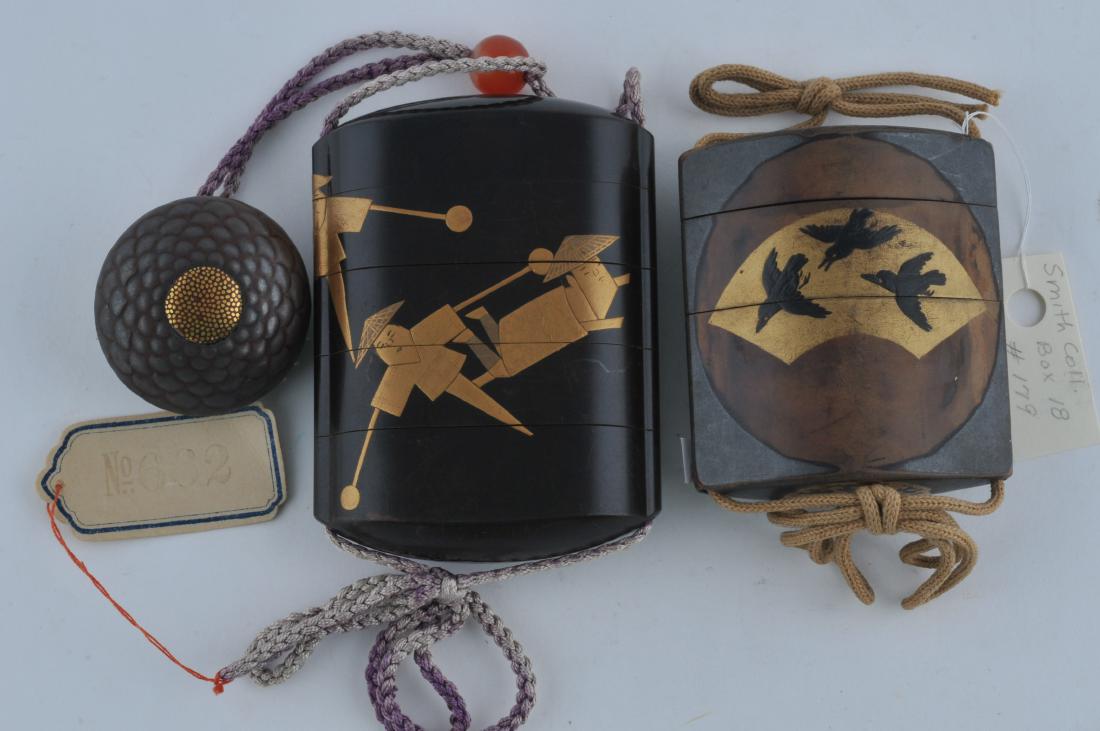 Two seal cases. Japan. 19th century. Inro with (1 of 7)