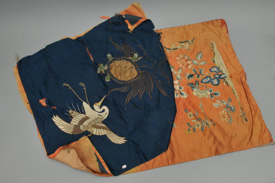 Two textile fragments. Japan and China. 19th century. (1 of 9)