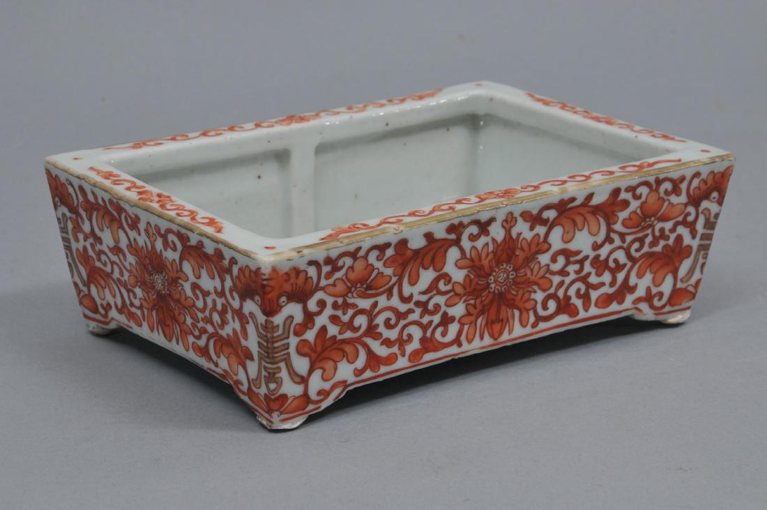 Porcelain planter. China. 19th century. Rectangular (1 of 6)