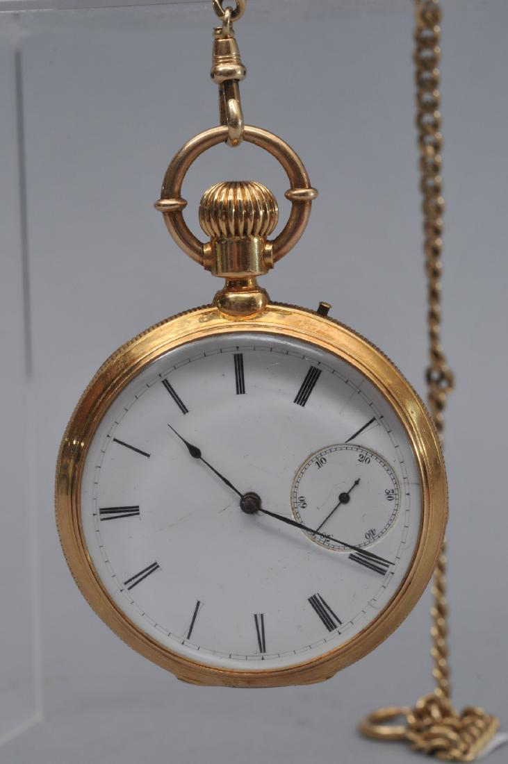 Yellow gold Gentlman's pocketwatch having a 14 karat (1 of 9)