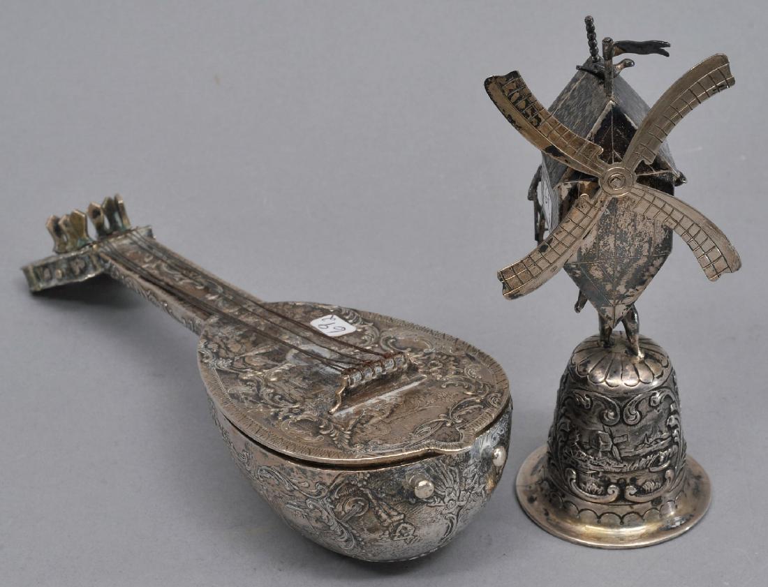 Lot of two Continental Silver figural pieces. (1) A (1 of 10)