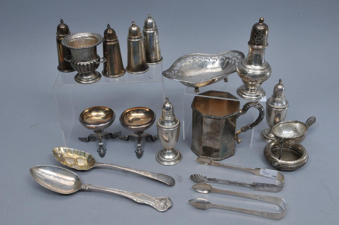 A grouping of 17 pieces of American and English (1 of 10)