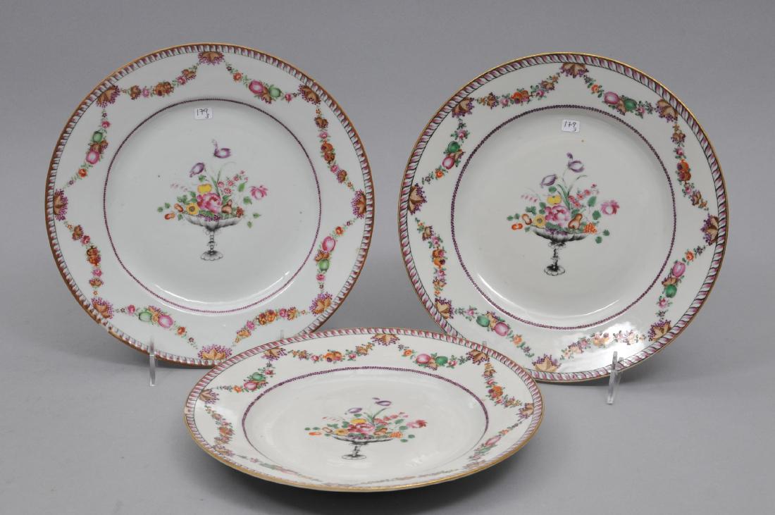 "Chinese Export Porcelain". 3 18th century large (1 of 7)