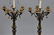 Pair of exceptional French Empire bronze figural five - 3