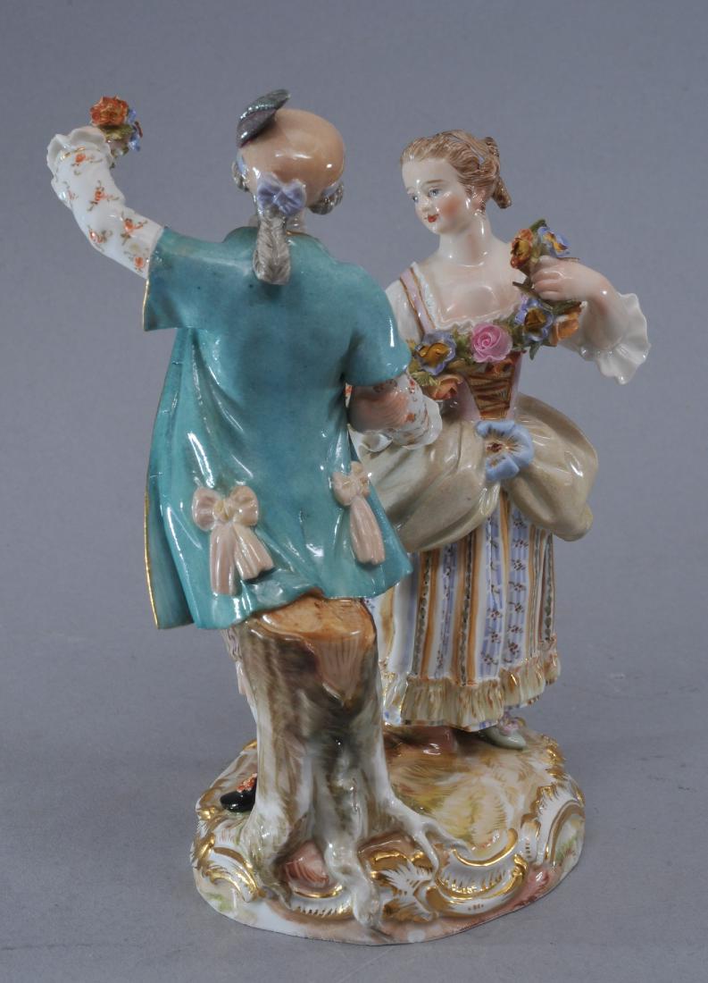 19th century Meissen porcelain figural group of a (1 of 8)