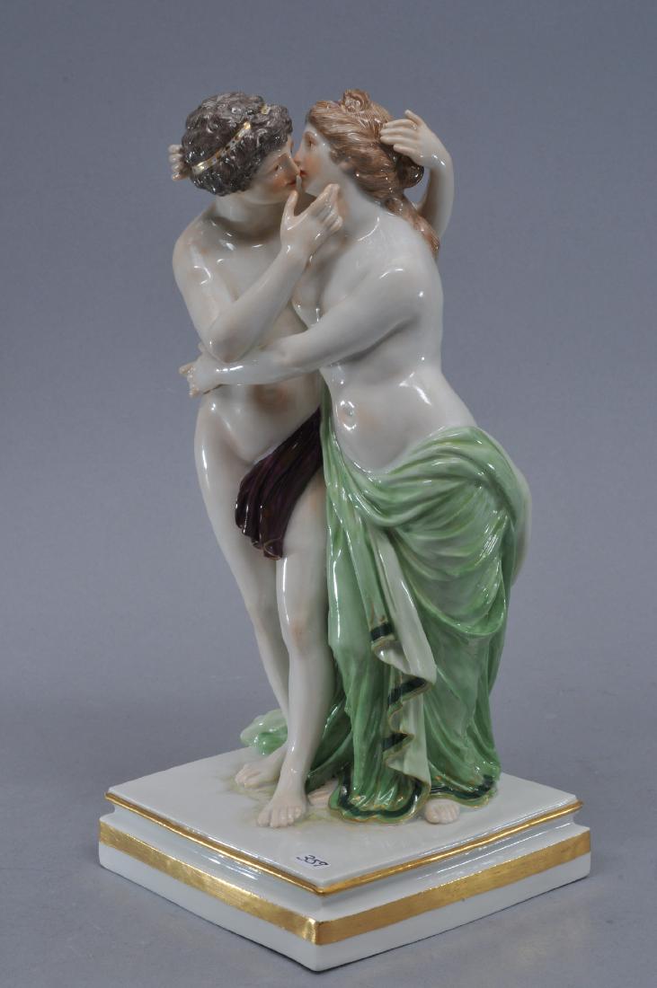 19th century Meissen porcelain figural group of a (1 of 10)