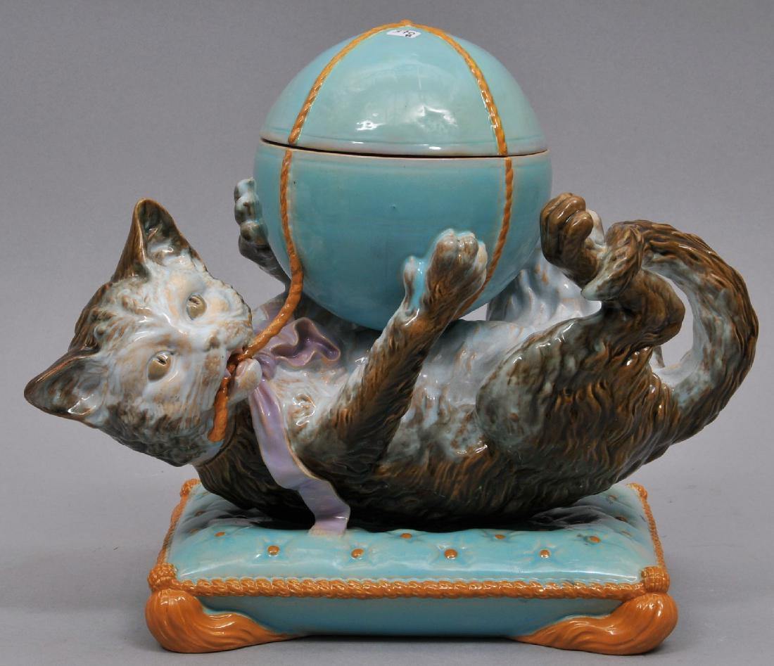 Rare 19th century Broomfield Majolica Pottery figural (1 of 10)