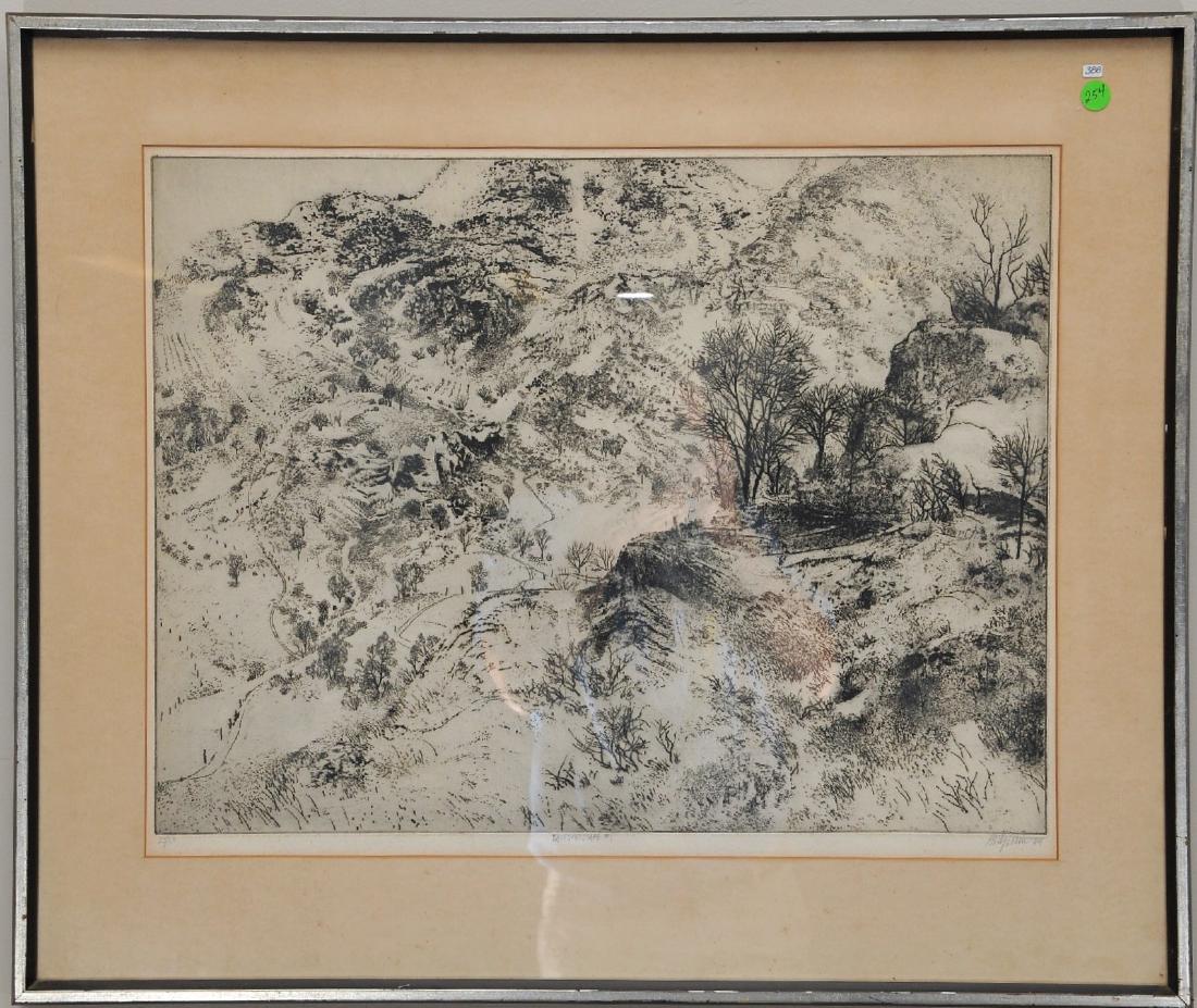 Peter Winslow Milton. 1964. 23/50 edition. Etching of a (1 of 10)