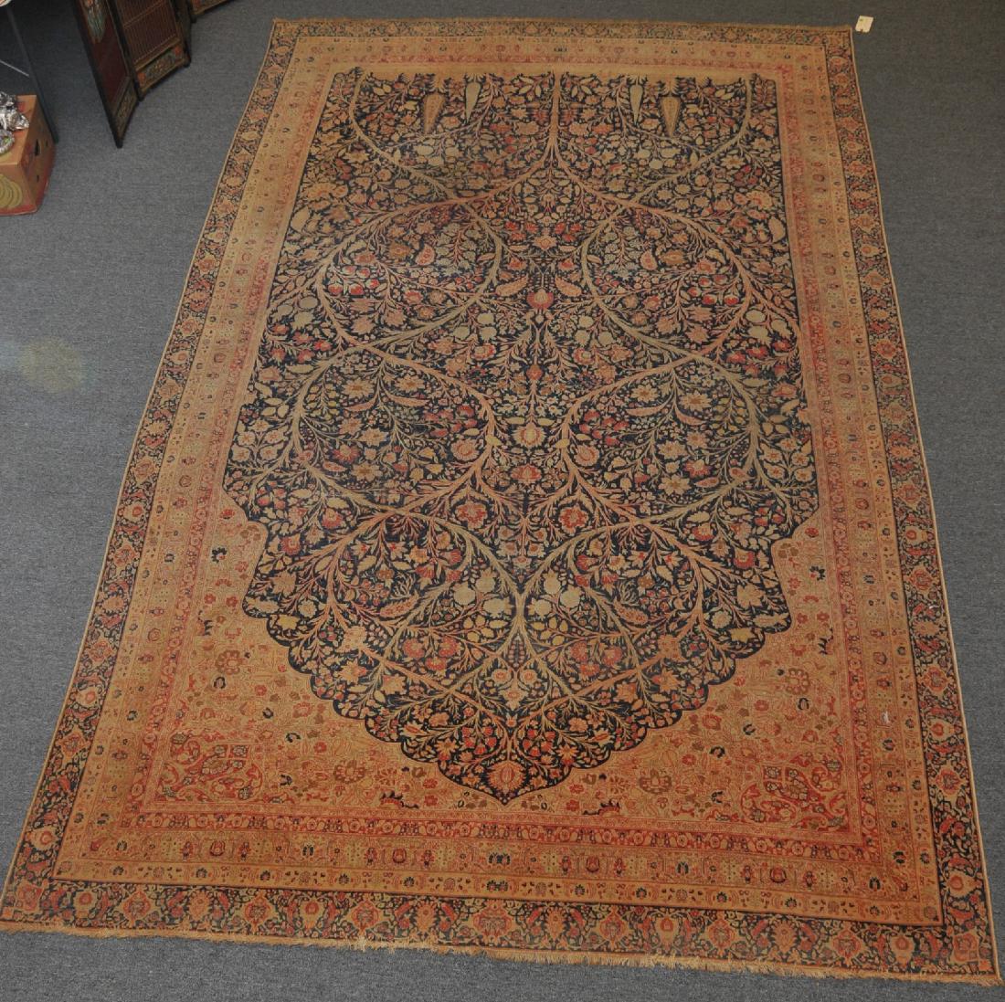 Antique Persian fine quality Tabriz carpet with a one (1 of 9)