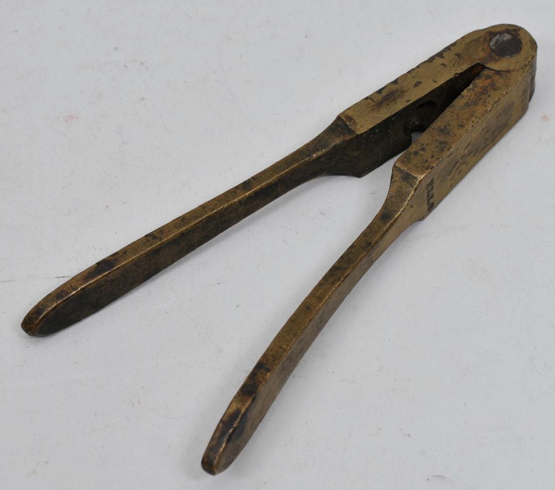 A scarce single ball ELLS bullet mold for the third: A scarce single ball ELLS bullet mold for the third moldel revolver. Stamped "ELLS" on the side.