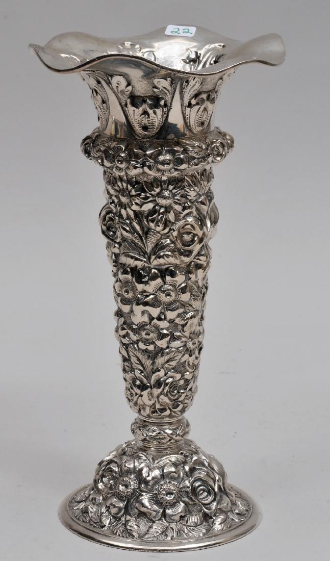 Steiff Sterling Silver floral repousse decorated (1 of 8)