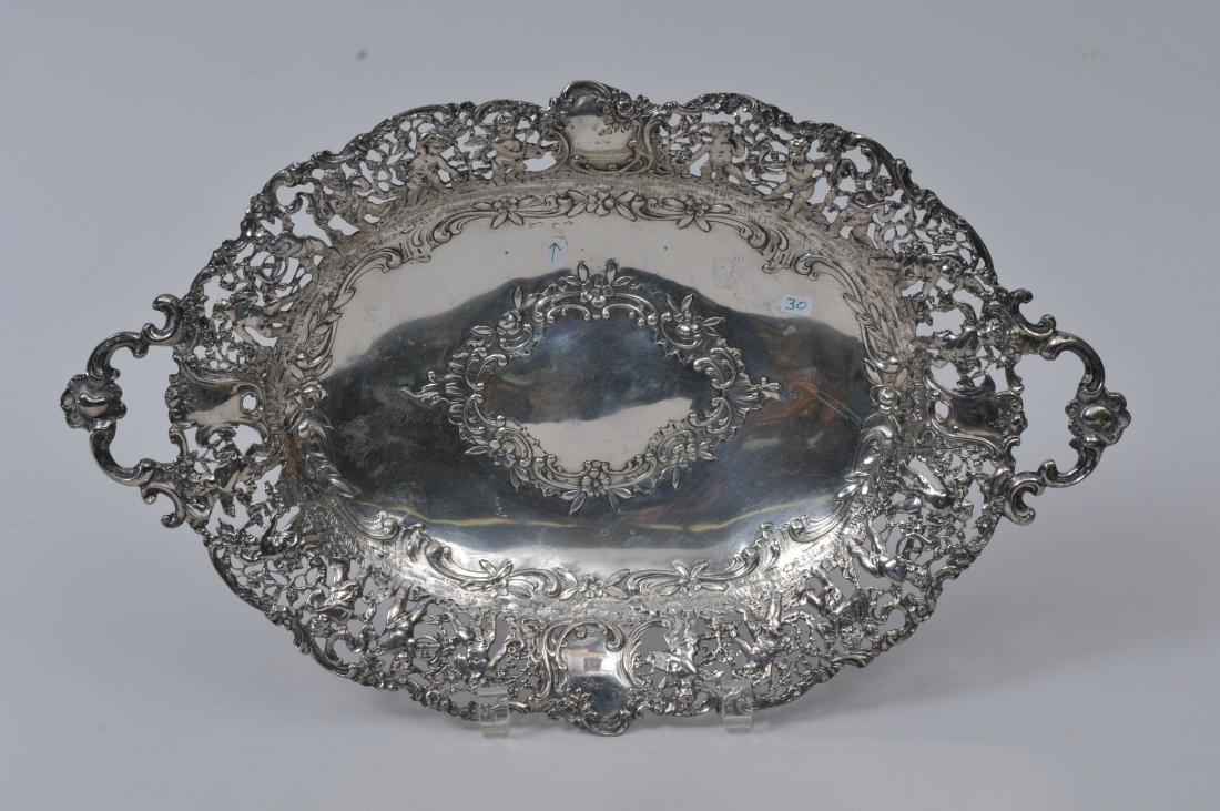 Continental Silver intricate pierced figural design (1 of 8)