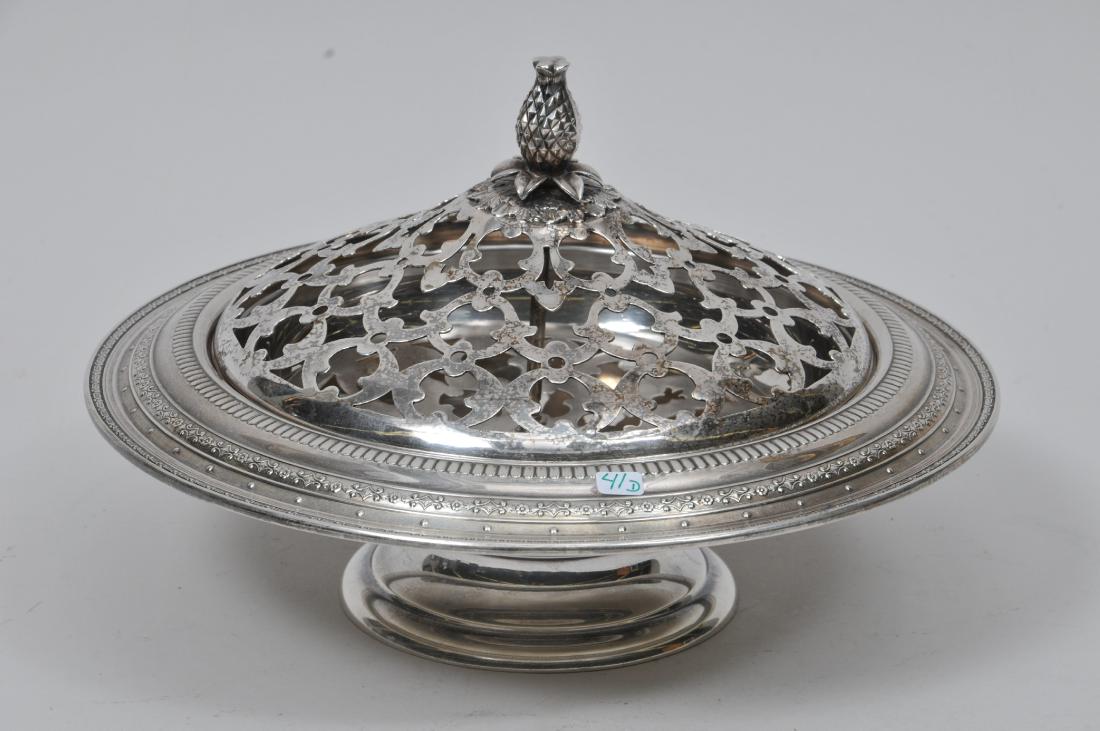 Sterling Silver center bowl with a pierced silver (1 of 9)