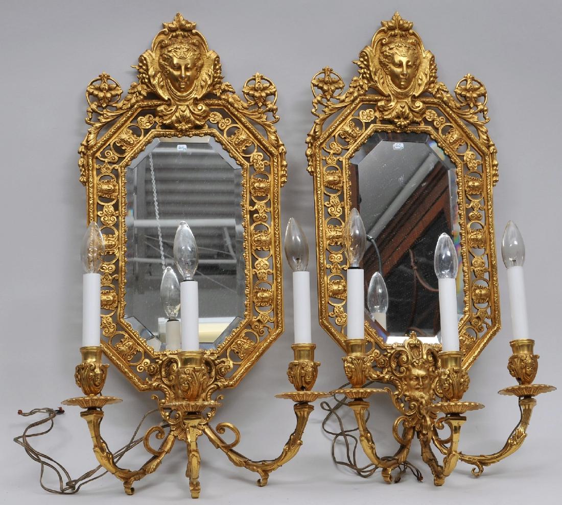Pair of fine quality gilt bronze 19th century French (1 of 11)