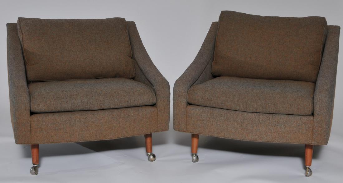 Pair of Thayer Coggin Milo Baughman upholstered lounge (1 of 16)