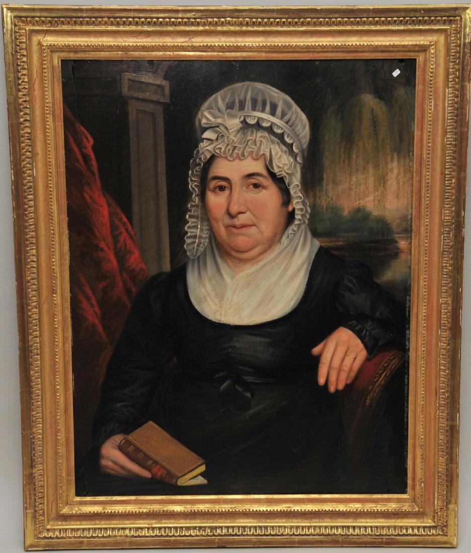 Early 19th century American School portrait of a seated (1 of 11)