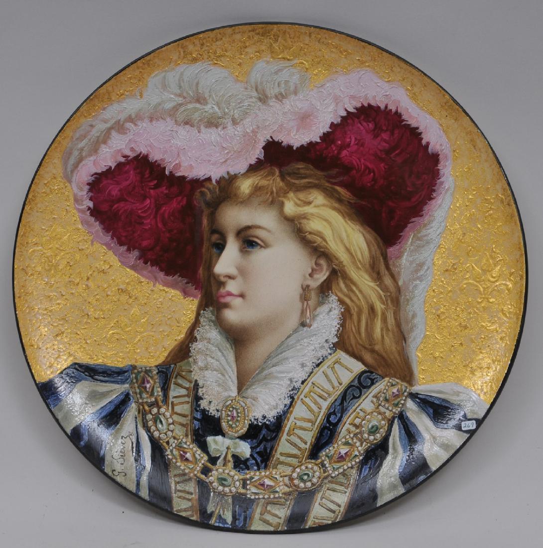 19th century Wedgwood Pottery 1881. Large round plaque. (1 of 8)