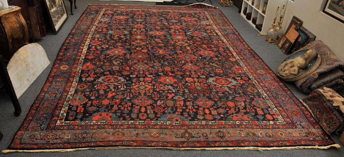 Antique oversize Bidjar carpet with all-over medallion (1 of 14)