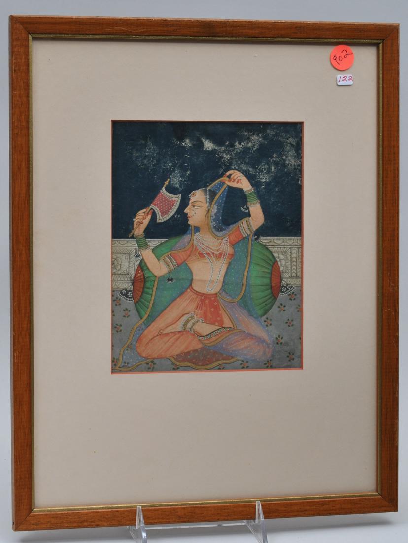 Miniature painting. India. 19th century. Ink, colours (1 of 7)