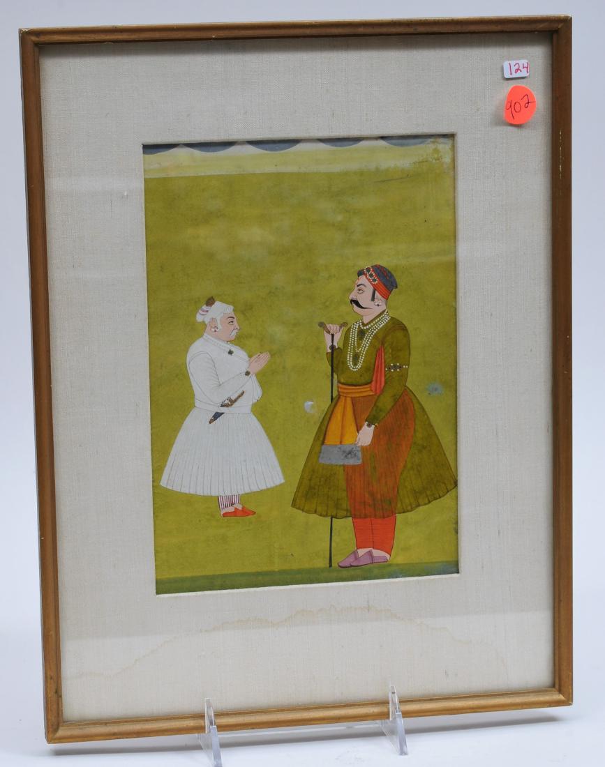 Miniature painting. India. 19th century. Ink, colours (1 of 7)