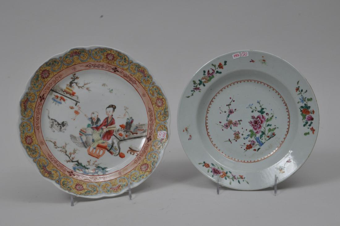 Two porcelain plates. Chinese Export ware. Decoration (1 of 7)