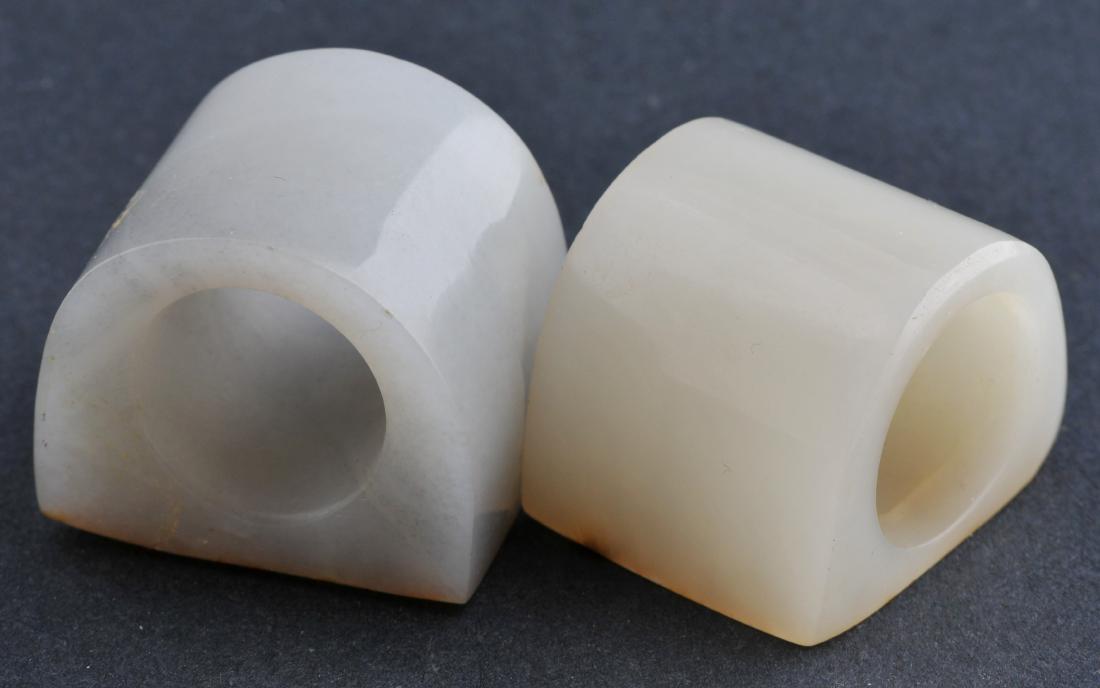 Two Jade Archers rings. China. 19th century. D section (1 of 5)