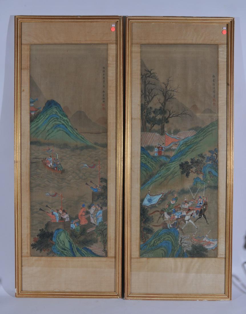Pair of hanging scrolls. China. Early 20th century. Ink (1 of 10)