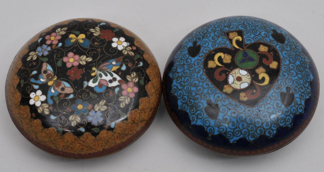 Two Cloisonné boxes. Japan. Meiji period. (1868-1912). (1 of 9)