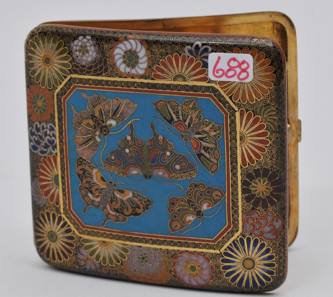 Cloisonné card  case. Japan. Meiji period. (1868-1912). (1 of 5)