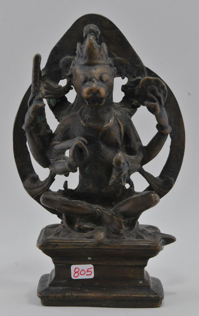 Bronze of a Deity. India. 19th century or earlier. (1 of 7)