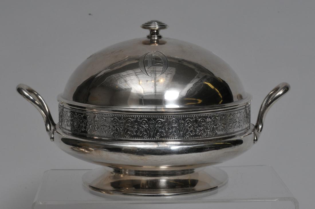 Victorian Gorham Sterling silver round dome top butter (1 of 12)