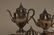 Sterling silver five piece teaset. Tall teapot- 11" - 2