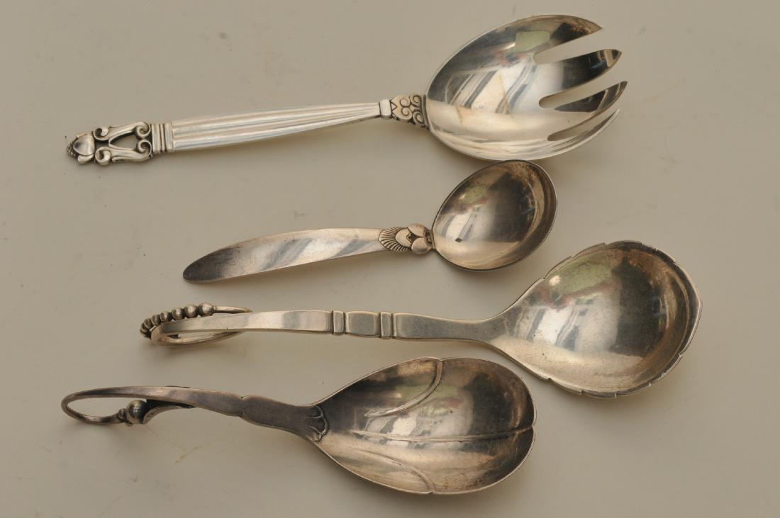 Four Georg Jensen Denmark Sterling silver serving (1 of 9)