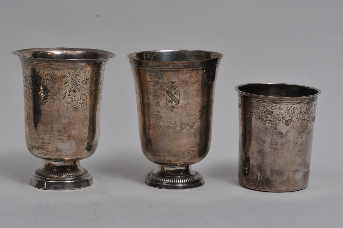 Three early Continental Silver cups.  (1) Footed cup (1 of 15)