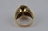 18k yellow gold ring, with oval green jade. Jade - 3