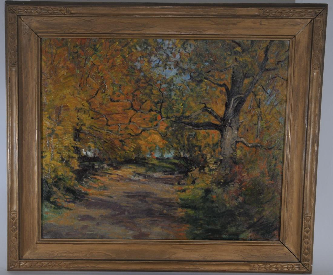 Robert Nisbet. "Marian's Oak" Large autumn landscape (1 of 8)