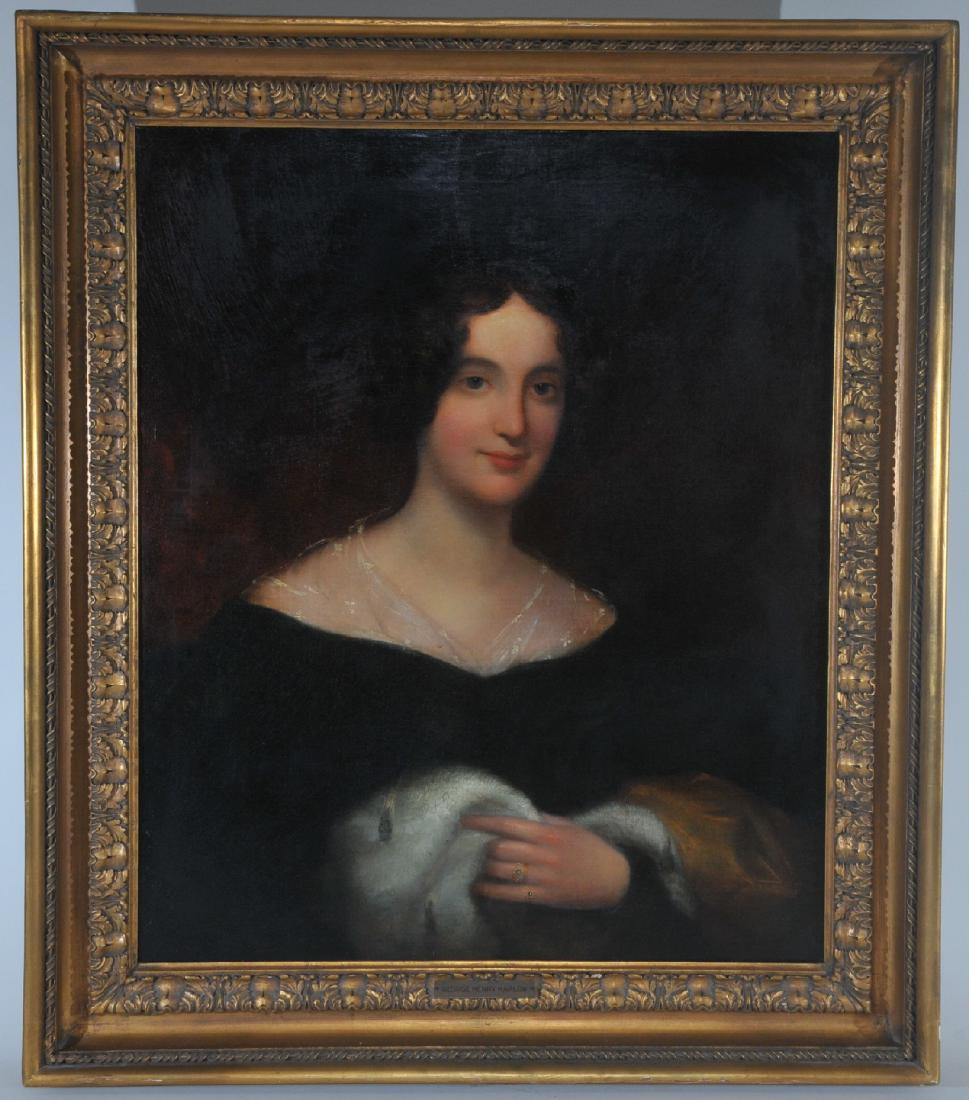 Early English 19th century portrait of a woman. (1 of 10)