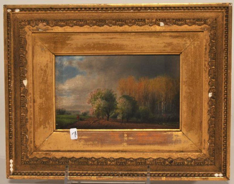 William Hart. Small landscape with figures in a field. (1 of 9)