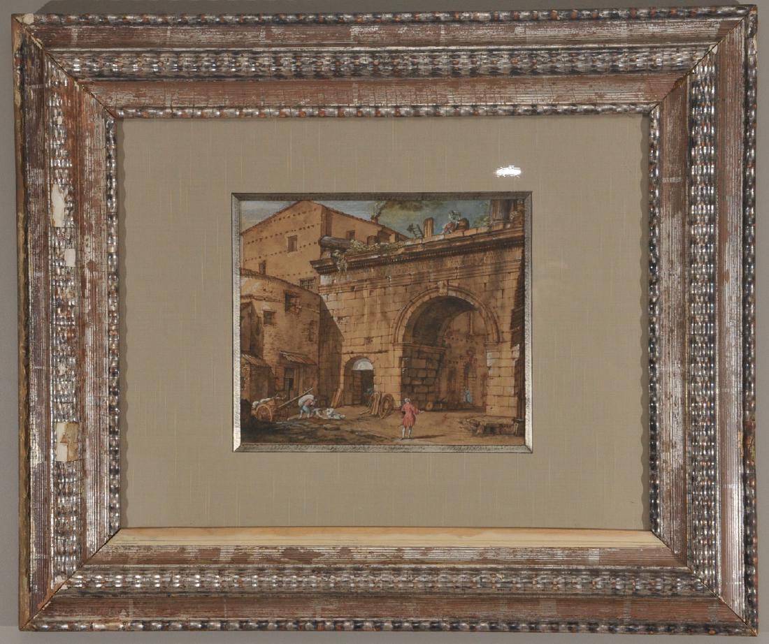 18th century French Old Master drawing of "The Arch of (1 of 8)